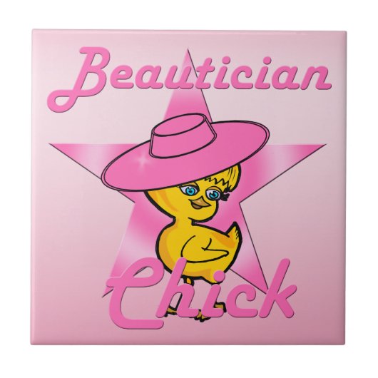 Beautician Chick #8 Tegeltje (Voorkant)