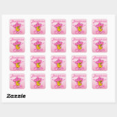Beautician Chick #8 Vierkante Sticker (Vel)