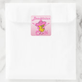 Beautician Chick #8 Vierkante Sticker (Tas)