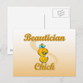 Beautician Chick Briefkaart (Voorkant / Achterkant)