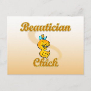 Beautician Chick Briefkaart