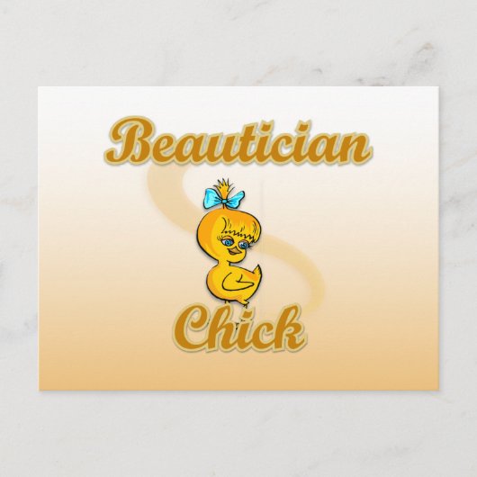 Beautician Chick Briefkaart (Voorkant)