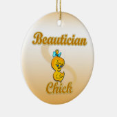 Beautician Chick Keramisch Ornament (Rechts)