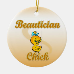 Beautician Chick Keramisch Ornament