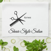 Beautician Custom Name Towels Theedoek (Gevouwen)