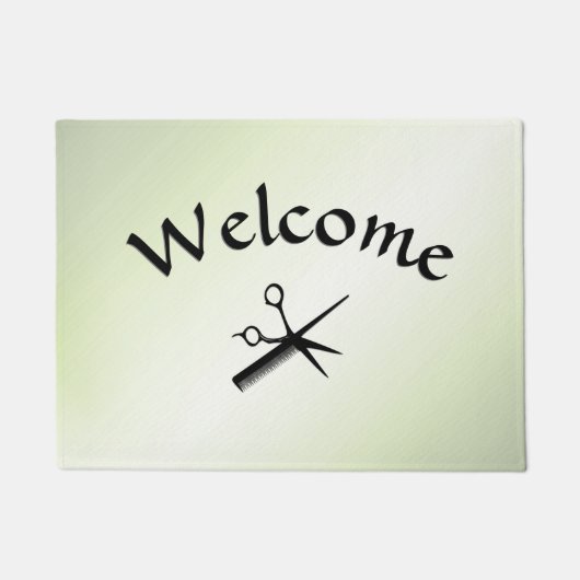 Beautician Design Apple Green Deurmat (Voorkant)