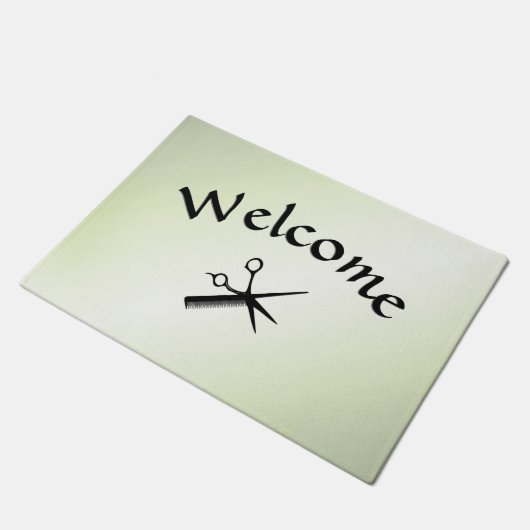 Beautician Design Apple Green Deurmat (Schuin)