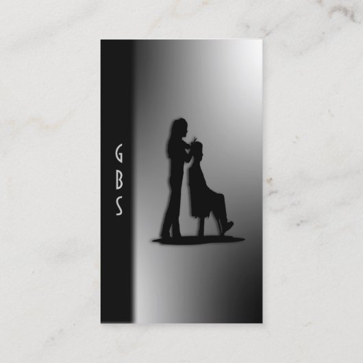 Beautician Design Black en White Visitekaartje (Achterkant)