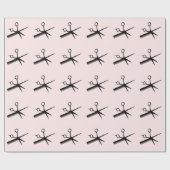 Beautician Design Roze Cadeaupapier (Vlak)