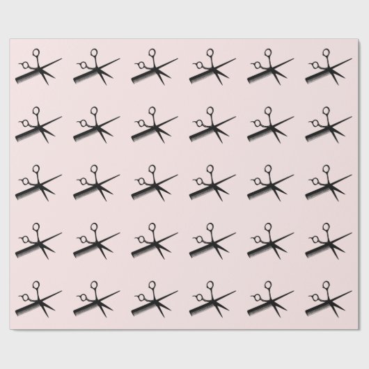Beautician Design Roze Cadeaupapier (Vlak)