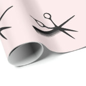 Beautician Design Roze Cadeaupapier (Rol Hoek)