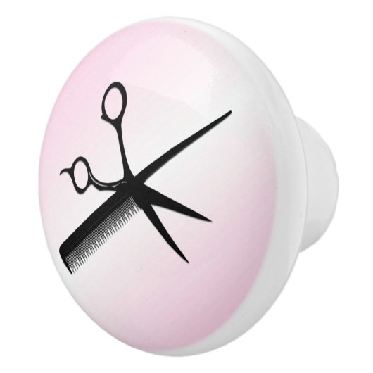 Beautician Design Roze Keramische Knop (Rechts)