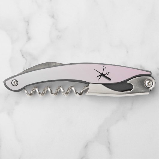 Beautician Design Roze Kurkentrekker (Achterkant)