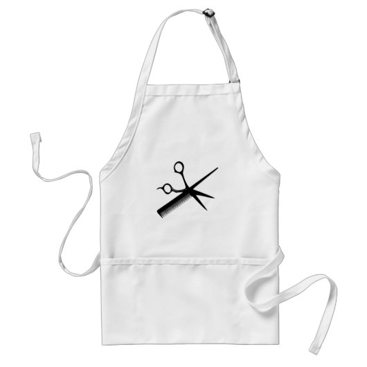 Beautician Design Roze Standaard Schort (Voorkant)
