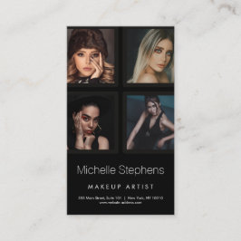 Beautician Hair en Makeup Artist Black Visitekaartje