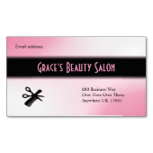 Beautician Pink Visitekaartje Magneet (Voorkant)