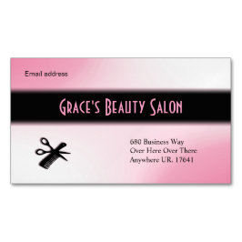 Beautician Pink Visitekaartje Magneet