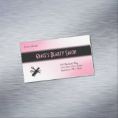 Beautician Pink Visitekaartje Magneet (Voorbeeld)