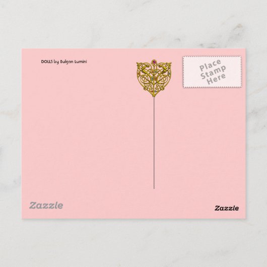 BEAUTIEF ANTIEK DOLLEN BRIEFKAART (Achterkant)