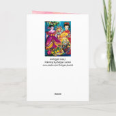 BEAUTIEF ANTIEK DOLLEN FEESTDAGEN KAART (Achterkant)