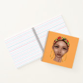 BEAUTIEF NATUURLIJK ZWARTE MEISJE NOTITIEBOEK (Binnen)