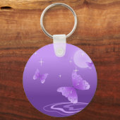 BEAUTIEF PAARSE BUTTERFLES SLEUTELHANGER (Voorkant)