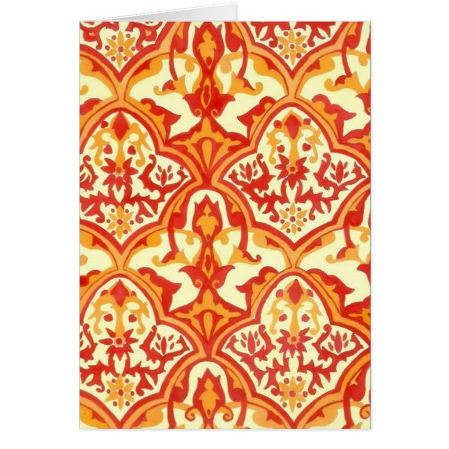 BEAUTIEF PATROON - ROOD EN ORANJE (Voorkant)