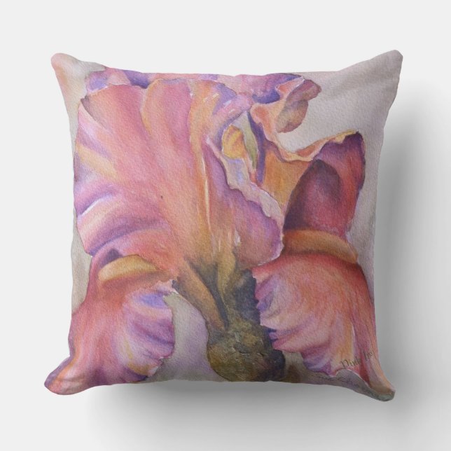 BEAUTIEF PINK IRIS FLOWER PATIO BUITENKUSSEN (Voorkant)