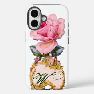 BEAUTIEF PINK ROSE MONOGRAM iPhone 16 HOESJE