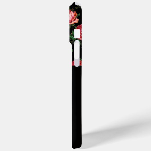 BEAUTIEF PINK ROSE MONOGRAM Case-Mate iPhone CASE (Achterkant / Links)