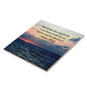 BEAUTIEF PSALM 118:24 SUNRISE OVER DE OCEAAN TEGELTJE (Zijkant)