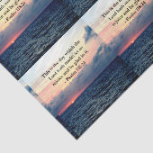 BEAUTIEF PSALM 118:24 SUNRISE OVER DE OCEAAN TISSUEPAPIER (Detail)