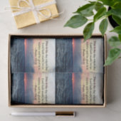 BEAUTIEF PSALM 118:24 SUNRISE OVER DE OCEAAN TISSUEPAPIER (Geschenk)
