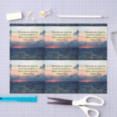 BEAUTIEF PSALM 118:24 SUNRISE OVER DE OCEAAN TISSUEPAPIER (Craft)