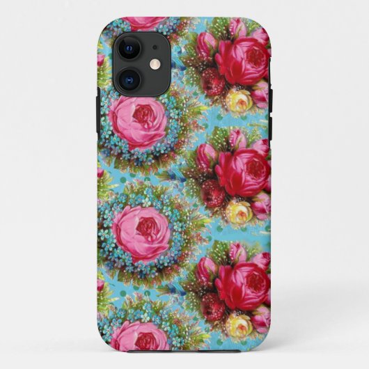 BEAUTIEF RODE ROSSEN EN BLAUWE STROMEN Case-Mate iPhone CASE (Achterkant)