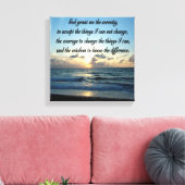 BEAUTIEF SERENITEITSPRAYER OCEAN FOTO CANVAS AFDRUK (Insitu (Woonkamer))