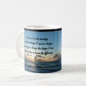 BEAUTIEF SERENITEITSPRAYER OCEAN FOTO KOFFIEMOK (Voorkant links)