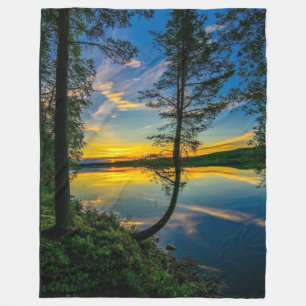 BEAUTIEF SUNSET FLEECE DEKEN