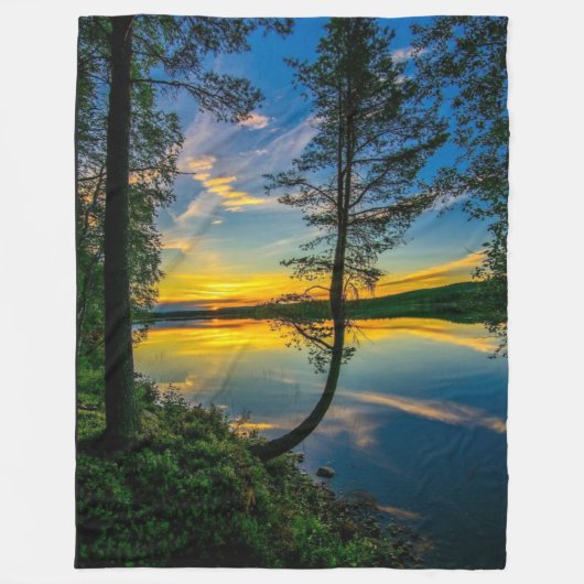 BEAUTIEF SUNSET FLEECE DEKEN (Voorkant)