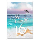 BEAUTIEF TROPISCHE OCEAAN SUNRISE Table Kaart (Achterkant)