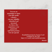 BEAUTIEF UITDRUKKELIJK BRIEFKAART (Achterkant)