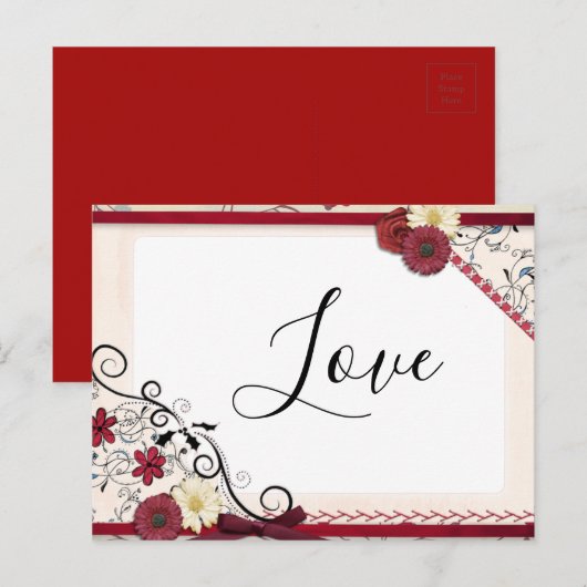 BEAUTIEF UITDRUKKELIJK BRIEFKAART (Voorkant / Achterkant)