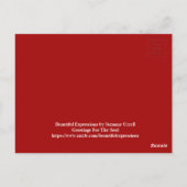 BEAUTIEF UITDRUKKELIJK BRIEFKAART (Achterkant)