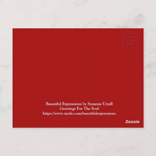 BEAUTIEF UITDRUKKELIJK BRIEFKAART (Achterkant)