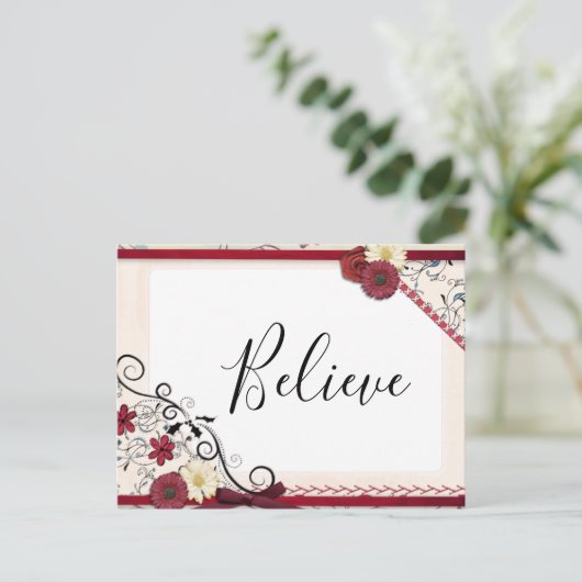 BEAUTIEF UITDRUKKELIJK BRIEFKAART (Staand voorkant)