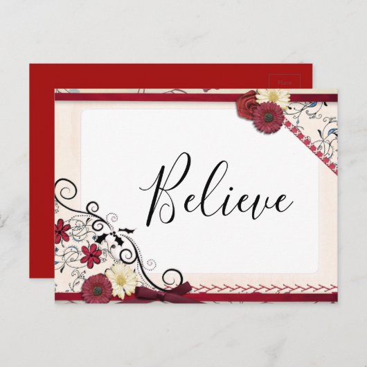 BEAUTIEF UITDRUKKELIJK BRIEFKAART (Voorkant / Achterkant)