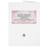 BEAUTIEF UITDRUKKELIJK Wenskaart (Achterkant)