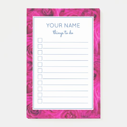 BEAUTIEF VIOLET-ROZEN OM POST-IT-OPMERKINGEN VAN D POST-IT® NOTES (Voorkant)