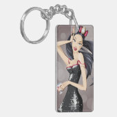 BEAUTIEF VROUW SLEUTELHANGER (Voorkant Links)
