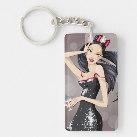 BEAUTIEF VROUW SLEUTELHANGER (Voorkant)